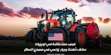 فرص عمل متاحة في لويزيانا: سائق شاحنة وجرار زراعي في مصنع السكر