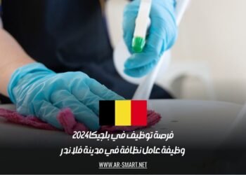 فرصة توظيف في بلجيكا 2024: وظيفة عامل نظافة في مدينة فلاندر
