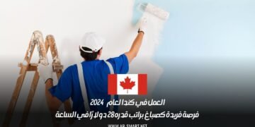 العمل في كندا لعام 2024: فرصة فريدة كصباغ براتب قدره 28 دولارًا في الساعة
