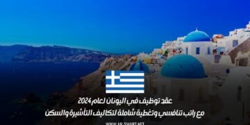 عقد توظيف في اليونان لعام 2024 مع راتب تنافسي وتغطية شاملة لتكاليف التأشيرة والسكن