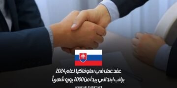 عقد عمل في سلوفاكيا لعام 2024 براتب ابتدائي يبدأ من 2000 يورو شهرياً