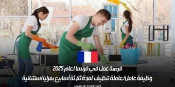 فرصة عمل في فرنسا لعام 2025: وظيفة عامل/عاملة تنظيف لمدة ثلاثة أسابيع بمزايا استثنائية