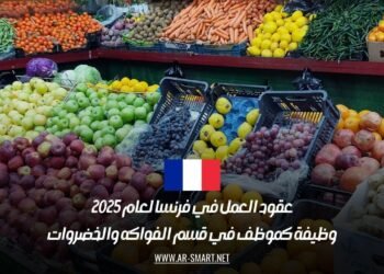 عقود العمل في فرنسا لعام 2025: وظيفة كموظف في قسم الفواكه والخضروات
