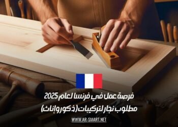 فرصة عمل في فرنسا لعام 2025: مطلوب نجار لتركيبات (ذكور وإناث)