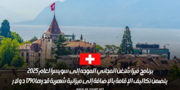 برنامج مجاني للحصول على فيزا شنغن لسويسرا 2025 مع إقامة ومصاريف شهرية بقيمة 1790 دولار