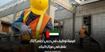 فرصة توظيف في دبي لعام 2025 كعامل في مجال البناء