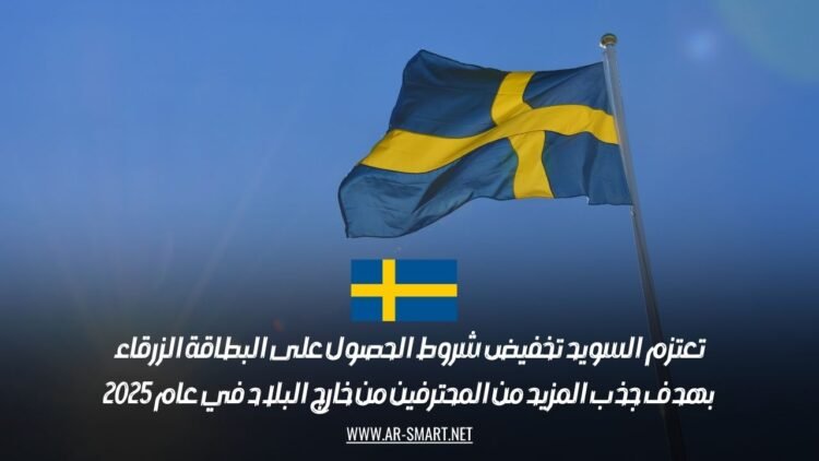 تعتزم السويد تخفيض شروط الحصول على البطاقة الزرقاء بهدف جذب المزيد من المحترفين من خارج البلاد في عام 2025