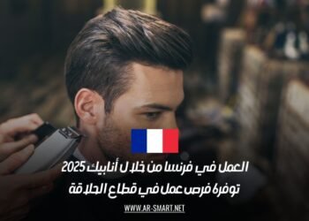 العمل في فرنسا من خلال أنابيك 2025: توفر 6 فرص عمل في قطاع الحلاقة