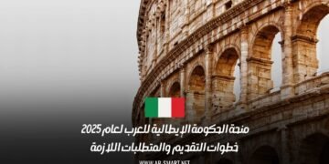 منحة الحكومة الإيطالية للعرب لعام 2025 | خطوات التقديم والمتطلبات اللازمة