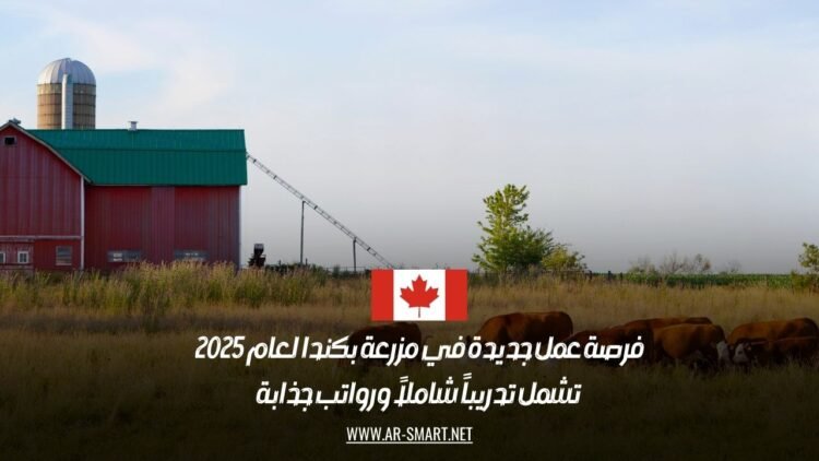 فرصة عمل جديدة في مزرعة بكندا لعام 2025: تشمل تدريباً شاملاً ورواتب جذابة