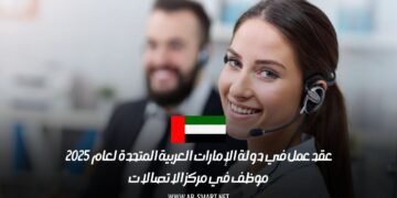 عقد عمل في دولة الإمارات العربية المتحدة لعام 2025: موظف في مركز الاتصالات