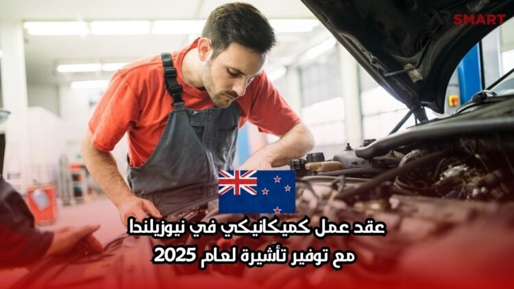 عقد عمل كميكانيكي في نيوزيلندا مع توفير تأشيرة لعام 2025