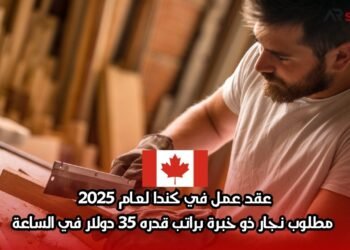 عقد عمل في كندا لعام 2025: مطلوب نجار ذو خبرة براتب قدره 35 دولار في الساعة