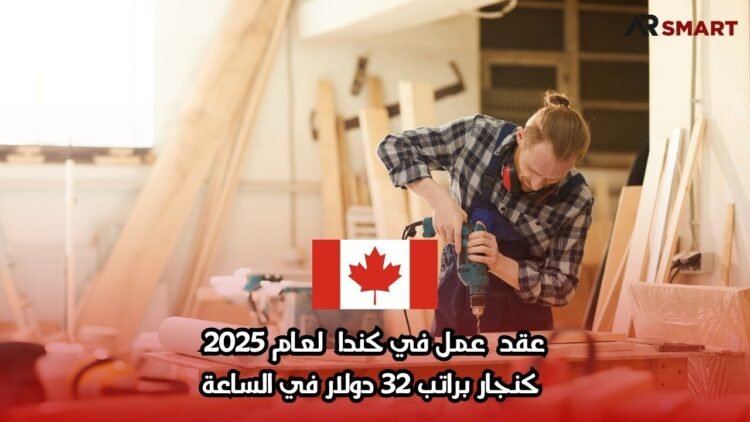 عقد عمل في كندا لعام 2025: كنجار براتب 32 دولار في الساعة