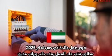 فرص عمل متاحة في دبي لعام 2025: مطلوب فني عام للعمل بعقد دائم وبراتب مغري