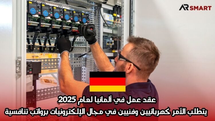 عقد عمل في ألمانيا لعام 2025: يتطلب الأمر كهربائيين وفنيين في مجال الإلكترونيات برواتب تنافسية