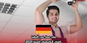 عقد عمل في ألمانيا كفني إلكترونيات للسنة 2025