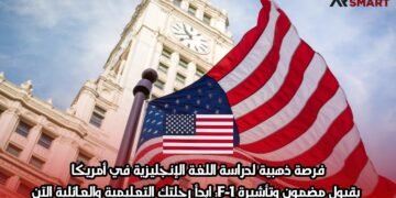 فرصة ذهبية لدراسة اللغة الإنجليزية في أمريكا بقبول مضمون وتأشيرة F-1: ابدأ رحلتك التعليمية والعائلية الآن