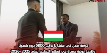 فرصة عمل في هنغاريا براتب 5800 يورو شهريًا: وظيفة دولية مميزة في قطاع التعليم لعام 2025–2026