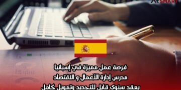 فرصة عمل مميزة في إسبانيا: مدرس إدارة الأعمال والاقتصاد بعقد سنوي قابل للتجديد وتمويل كامل