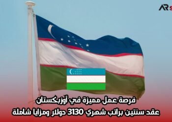 فرصة عمل مميزة في أوزبكستان: عقد سنتين براتب شهري 3130 دولار ومزايا شاملة