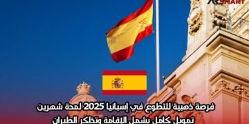 فرصة ذهبية للتطوع في إسبانيا 2025 لمدة شهرين – تمويل كامل يشمل الإقامة وتذاكر الطيران