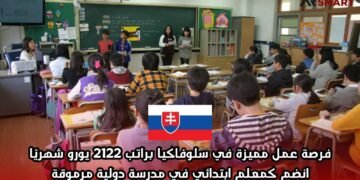 فرصة عمل مميزة في سلوفاكيا براتب 2122 يورو شهريًا: انضم كمعلم ابتدائي في مدرسة دولية مرموقة