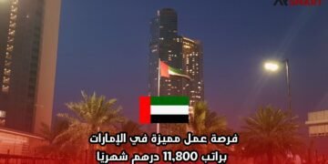 فرصة عمل مميزة في الإمارات براتب 11,800 درهم شهريًا
