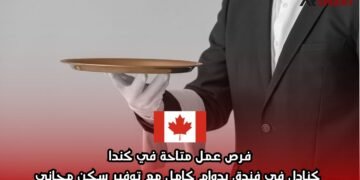 فرص عمل متاحة في كندا كنادل في فندق بدوام كامل مع توفير سكن مجاني