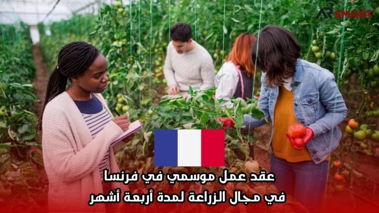 عقد عمل موسمي في فرنسا في مجال الزراعة لمدة أربعة أشهر