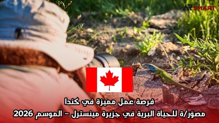 فرصة عمل مميزة في كندا: مصوّر/ة للحياة البرية في جزيرة مينسترل – الموسم 2026