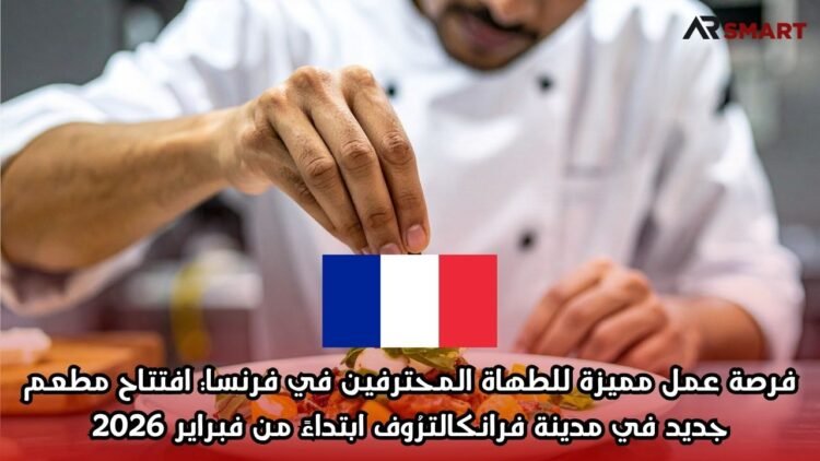 فرصة عمل مميزة للطهاة المحترفين في فرنسا: افتتاح مطعم جديد في مدينة فرانكالترُوف ابتداءً من فبراير 2026
