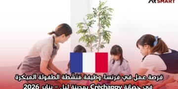 فرصة عمل في فرنسا: وظيفة مُنَشِّطَة الطفولة المبكرة في حضانة Crèchappy بمدينة ليل – يناير 2026