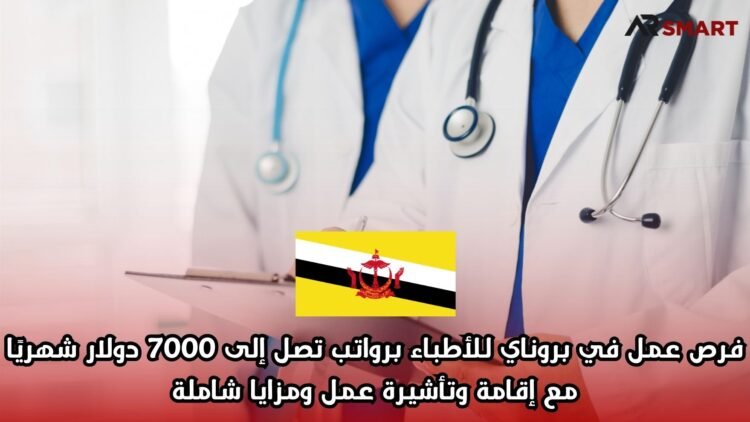 فرص عمل في بروناي للأطباء برواتب تصل إلى 7000 دولار شهريًا مع إقامة وتأشيرة عمل ومزايا شاملة