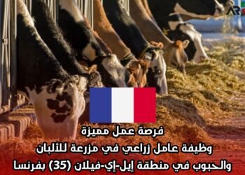 فرصة عمل مميزة: وظيفة عامل زراعي في مزرعة للألبان والحبوب في منطقة إيل-إي-فيلان (35) بفرنسا