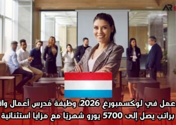 فرص عمل في لوكسمبورغ 2026: وظيفة مُدرس أعمال واقتصاد براتب يصل إلى 5700 يورو شهريًا مع مزايا استثنائية