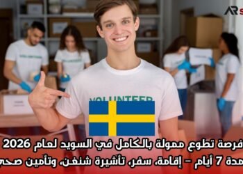 فرصة تطوع ممولة بالكامل في السويد لعام 2026 لمدة 7 أيام – إقامة، سفر، تأشيرة شنغن، وتأمين صحي