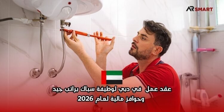 ‫عقد عمل  في دبي لوظيفة سباك براتب جيد وحوافز مالية لعام 2026‬
