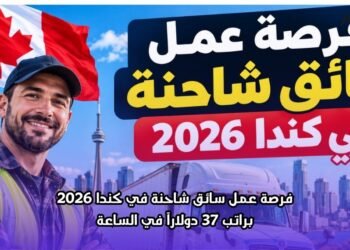 فرصة عمل سائق شاحنة في كندا 2026 براتب 37 دولاراً في الساعة