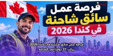فرصة عمل سائق شاحنة في كندا 2026 براتب 37 دولاراً في الساعة
